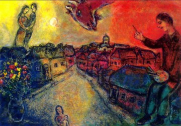 Marc Chagall Werke - Künstler über Vitebsk 2 Zeitgenosse Marc Chagall